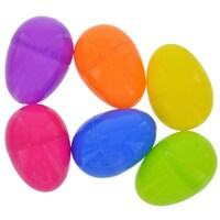 Brightly-Colored Jumbo Fillable Plastic Eggs, 6-ct. Packs — Dollar Tree (SKU 170109)