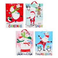 Voila Christmas House Extra Large Gift Bag, Assorted Designs — Dollar Tree
