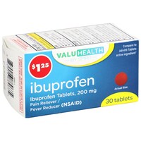 Valuhealth Ibuprofen, 30-Count. Packs — Dollar Tree