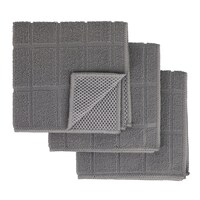Home Collection Grey Dishcloth, 3-Piece Pack — Dollar Tree