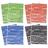 Letter, Number, & Symbol Stickers, 372-Count. Packs — Dollar Tree