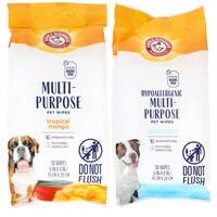 Arm & Hammer Multi-purpose Pet Wipes, Assorted Types, 30-Piece Pack. — Dollar Tree