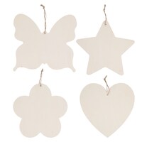 Crafter's Square Large Wood Shapes — Dollar Tree