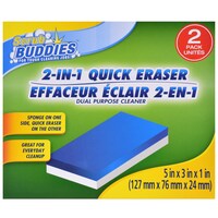 Scrub Buddies 2-in-1 Quick Eraser Sponges, 2-Count. Packs — Dollar Tree