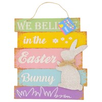 Bunny Sentiment Wall Signs, 11.75x10.5 in. — Dollar Tree (SKU 262559)