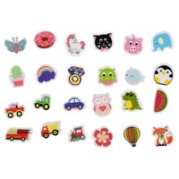 Jot Fun-Shaped Erasers, 12-Count. Packs — Dollar Tree