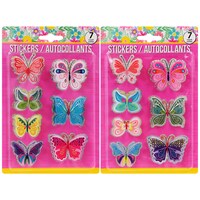 Holographic 3-D Butterfly Stickers, 7-ct. Packs — Dollar Tree (SKU 262953)