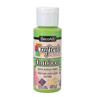 DecoArt Crafter's Green Acrylic Outdoor Satin Acrylic Paint, 2 oz. — Dollar Tree