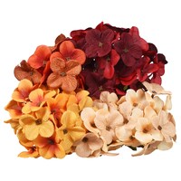 Floral Garden 5-Stem Burlap Hydrangea Bushes, 14 in. — Dollar Tree