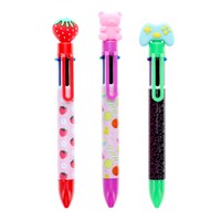 10-Color Printed Pen, Assorted Designs, 1-Count. — Dollar Tree