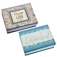 Inspirational Paperboard Trinket Boxes — Dollar Tree (SKU 187811)