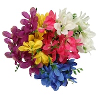 Floral Garden 5-Stem Faux Freesia Bushes, 15x7.375-in. — Dollar Tree