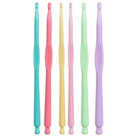 Crafter's Square Plastic Crochet Hooks, 2-Count. Packs — Dollar Tree