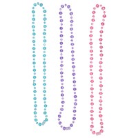 Just Pretending Princess Plastic Beaded Necklaces, 3-Count. Packs — Dollar Tree