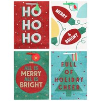 Christmas-themed Extra Large Glitter Gift Bag, Assorted Designs, 1-Count. — Dollar Tree