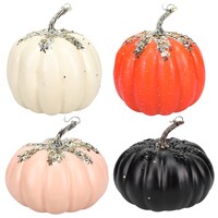 Artificial Glittery Stem Foam Pumpkins, 7-in. — Dollar Tree (SKU 314255)