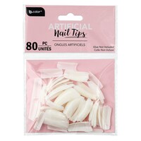 Sassy+Chic Artificial White Nail Tips, 80-Count. Packs — Dollar Tree