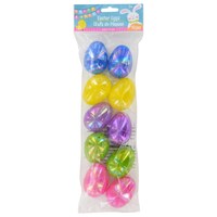 Shiny Iridescent Plastic Easter Eggs, 10-ct. Packs — Dollar Tree (SKU 262510)