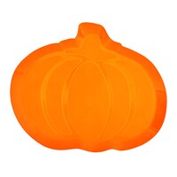 Pumpkin-Shaped Orange Plastic Serving Trays — Dollar Tree (SKU 275829)