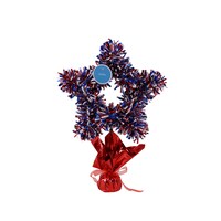 Seasonal Collection Patriotic Tinsel Star Decor, 1-Count. — Dollar Tree