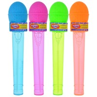 Microphone-Shaped Bottles of Bubbles with Wands, 9-in. — Dollar Tree