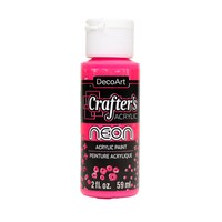 DecoArt Crafter's Acrylic Neon Acrylic Paint, 1-Count. — Dollar Tree