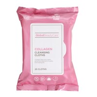 Global Beauty Care Collagen Makeup Cleansing Cloth, 25-Piece Pack — Dollar Tree