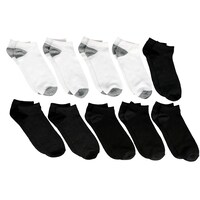 Juncture Men's Low-Cut Ankle Socks, Assorted Colors And Sizes, 10-Piece Pack. — Dollar Tree