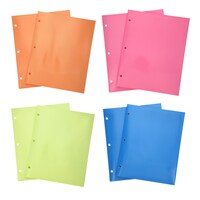 Jot Laminated Paper Portfolio Folders, 2-Count. Packs — Dollar Tree