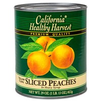 California Healthy Harvest Sliced Peaches in Heavy Syrup, 29-oz. Cans — Dollar Tree (SKU 258358)