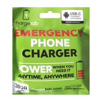 Chargetab Emergency USB-C 3000 mAh Phone Charger, 1-Count. — Dollar Tree