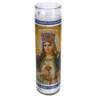 Religious St. Corona Candle Jars, 8x2.25 in. — Dollar Tree