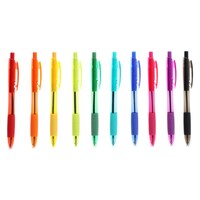 Inc. ClipClicks Colorful Ballpoint Pens, 10-Count. — Dollar Tree