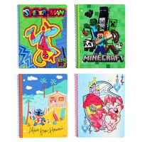 Licensed Character Themed Spiral Notebooks, 8x10.5-in. — Dollar Tree