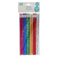 Jot Holographic #2 Wooden Pencils, 12-Count. Packs — Dollar Tree