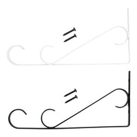 Garden Collection Black Metal Hanging Plant Brackets, 9x5.25 in. — Dollar Tree