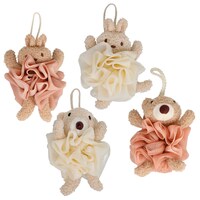 April Bath And Shower Kids Animal-shaped Bath Puff, Assorted Designs. — Dollar Tree