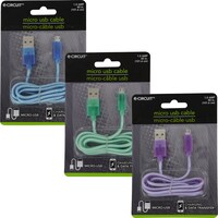 Metallic Micro USB Cables, 40 in. — Dollar Tree (SKU 243844)