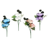 Floral Garden Artificial Peony Flower Mix, Assorted Colors, 1-Count. — Dollar Tree