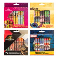 Licensed Character Jumbo Crayon Packs, 10-Count. Packs — Dollar Tree