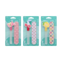 Diamond Cosmetics Mini Glass File And Fun File, Assorted Designs, 2-Piece Pack. — Dollar Tree