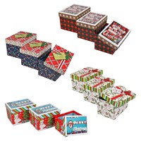Christmas House Rectangular Nesting Gift Boxes — Dollar Tree