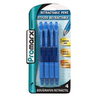 Promarx Grippy Blue Medium Ballpoint Pens, 4-Count. Packs — Dollar Tree