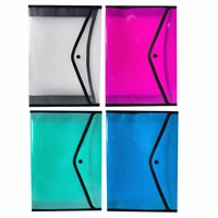 Jot Plastic & Nylon File Folders with Snap Closures, 13x9.5-in. — Dollar Tree