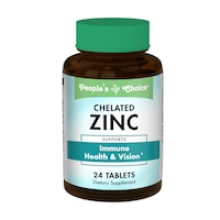 People's Choice Chelated Zinc Tablet for Immune Health and Vision Dietary Supplement, 24-Piece Pack — Dollar Tree