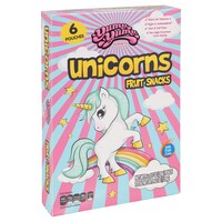 Yumy Yumy Unicorn Fruit Snack Pouches, 6-ct. Boxes — Dollar Tree (SKU 328694)