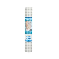 Magic Cover Vanilla Gray Abstract Design Vinyl Shelf Liners, 12x30-in. Rolls — Dollar Tree