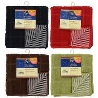 Home Collection Rectangular Pattern Microfiber Dish Scrubbers, 3-Count. Packs — Dollar Tree