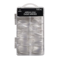 Artificial Clear Nails, 100-Piece Pack. — Dollar Tree