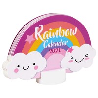 Rainbow 2021 Calendars, 1.5x5x3.375 in. — Dollar Tree (SKU 308144)